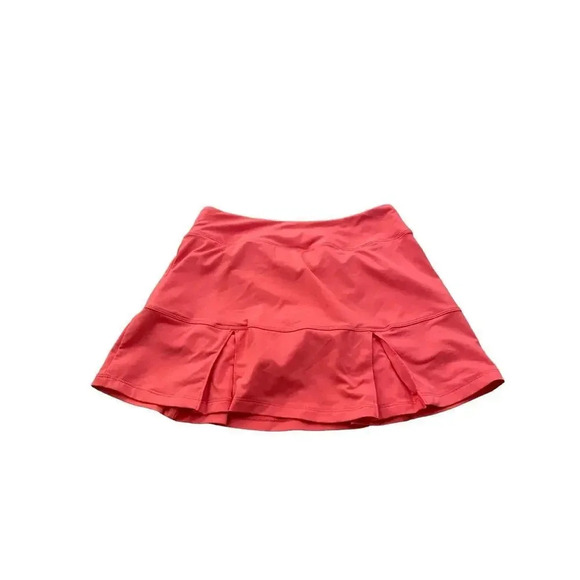 Nike Dri Fit Pink Pleated Ruffle Hem Tennis Skort Skirt Size Small - Picture 3 of 6